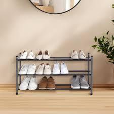 lot 8143 image: Storage Maniac Single Tier Expandable Shoe Rack
