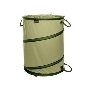 lot 1576 image: Fiskars 30 gal Kangaroo Gardening Container Green Durable Polyester Yard Waste Bag, No Assembly Required