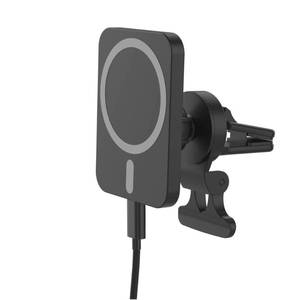 lot 1615 image: Just Wireless Magnetic Charging for MagSafe Charger Car Mount - Black - Retail $43