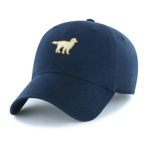 lot 1624 image: Lifestyle Adult Cotton Baseball Hats - Navy Blue Dogs Pattern, Adjustable Woven Cap - Retail $20