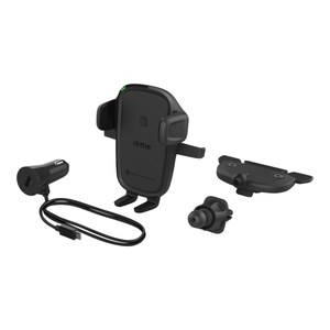 lot 1731 image: iOttie Easy One Touch Wireless 2 Air VentCD with 10W Qi Wireless Charging Mount - Black Car Phone Holder, Universal Electronics Model Compatibility - Retail $80
