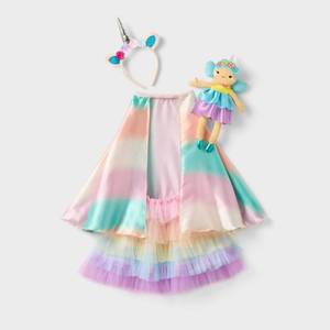 lot 1739 image: 25.7 Unicorn 2 Dress-Up 3 with Doll 4pc Set - Gigglescape - Retail $20