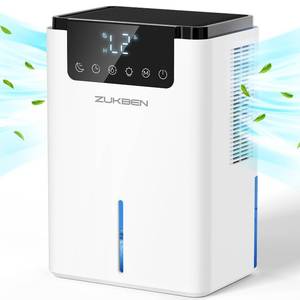 lot 3898 image: Dehumidifier,75 OZ Water Tank (500 sq.ft) Dehumidifiers for Home,Quiet Dehumidifier for Bathroom Bedroom Basement RV with 12H Timer,Auto Shut Off,7 Colors LED Light,Sleep Modes(2200ML)