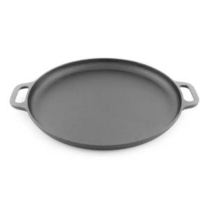 lot 3899 image: ForHauz Pre-Seasoned Cast-Iron GriddlePizza Pan, 14, Black