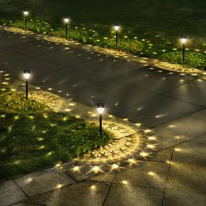 lot 3901 image: URAGO Super Bright Solar Lights Outdoor Waterproof-10 Pack, Dusk to Dawn Up to 12 Hrs Solar Powered Outdoor Pathway Garden Lights Auto OnOff, LED Landscape Lighting Decorative for Walkway Patio Yard