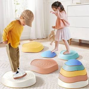 lot 3908 image: Tiny Land Stepping Stones for Kids, 5pcs Non-Slip Toddler, Sensory for Promoting Toddlers Balance & Coordination Skills, Stepping Stones for Toddlers 3-5, Toddler Toys for Boys & Girls Gifts