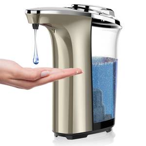 lot 3919 image: PZOTRUF Automatic Soap Dispenser, Touchless Dish Soap Dispenser 17oz500ml with Infrared Sensor, 5 Adjustable Soap Dispensing Levels, Liquid Hand Dispenser for Bathroom Kitchen Sink(Champagne Gold)