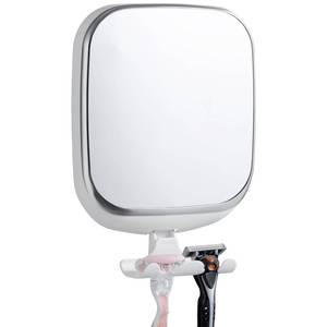 lot 4401 image: TAILI Shower Mirror Fogless for Shaving, Anti Fog Shaving Mirror with Razor Holder NO-Drilling,Removable,Shatterproof & Waterproof,Wall Mounted Bathroom Accessories with Powerful Suction(White)