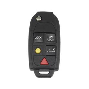 lot 4425 image: X AUTOHAUX LQNP2T-APU Car Key Fob Shell 5 Button Remote Control Key Case Shell Keyless Entry Housing Replacement for Volvo XC90 V70 XC70 S80 S60 2004-2014