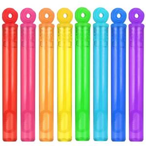 lot 4429 image: 32-Piece 8 Colors Mini Bubble Wands Assortment Party Favors Toys for Kids Child, Christmas Celebration,Thanksgiving New Year, Themed Birthday,Wedding, Bath Time,Summer Outdoor Gifts for Girls Boys