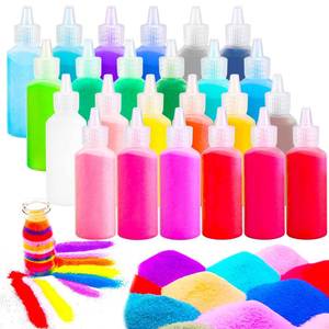 lot 4439 image: Niurewan 24 PCS Art Sand,1.25oz Bottles,DIY Sand Arts and Crafts Kit,Scenic Sand for Kids,Colored Sand Kit for Wedding Decor,Painting,Crafts