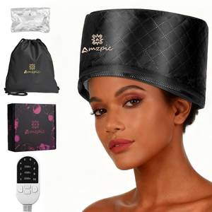 lot 5878 image: Thermal Heat Cap for Deep Conditioning - Electric Steamer Cap with 10-Level Temperature Control, Fast Heating for Natural & Afro Hair Care at Home