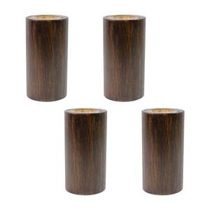 lot 6136 image: Savagrow 4Pcs Furniture Legs 4 Bed Riser Solid Wood Sofa Supporter Couch & Table Lifter, Brown
