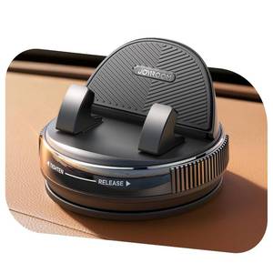lot 6149 image: JOYROOM Car Phone Holder Mount, 360° RotationThick Case Friendly Cell Phone Car Mount with Adjustable Spring Clip, Universal Dashboard Phone Holder Anti-Slip Silicone for iPhone (Black)