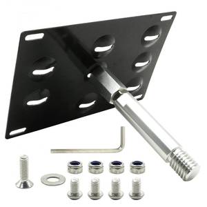 lot 6191 image: Aynaxcol License Plate Holder Front Bumper, No Drill Front Bumper Tow Hook License Plate Mounting Bracket, Replacement for Mercedes C-Class E-Class S-Class CLA-Class