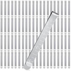 lot 6233 image: Cindeer 80 Pcs Sewing Clips Stainless Steel Hemming Clips Metal Hemming Tool 3 Inches with Measurements for Fabric Quilting Pinning and Marking Accessories