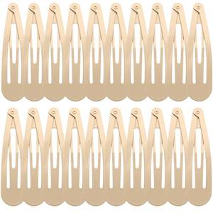 lot 10313 image: WILLBOND 30 Pieces 3.1 Inch Large Metal Snap Hair Clips Nonslip Barrettes Women Hair Accessories (Taupe)