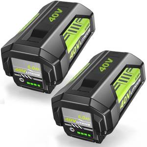 lot 10326 image: Nyveyoo 2Pack 6.0Ah Replacement for Ryobi 40V Battery Compatible with Ryobi 40 Volt Lithium Battery OP4050A OP40601 OP4040 OP4030 OP4050 OP40261 OP40201 OP40401 Cordless Tools