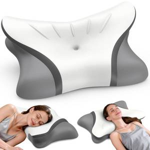 lot 10327 image: Cervical Neck Pillow for Pain Relief, Bed Pillows for Sleeping, Ergonomic Cooling Pillow, Orthopedic Contour Pillow for Side Back Stomach Sleepers,Neck Support Memory Foam Pillows with Pillow Covers