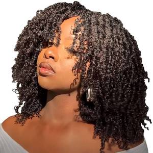 lot 10330 image: 12 Inch 10 Packs Yanky Twist Crochet Hair Pre-twisted Brown Kinky Mini Spring Twist Small Curly Senegalese Twist Braids (4#)