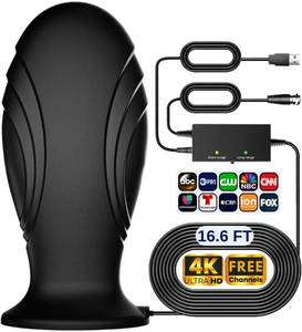 lot 10357 image: 2026 Upgraded TV Antenna for Smart TV Indoor Outdoor, 3700 miles Strongest Range TV Antenna for Local Channels Enhanced Signal Booster, HDTV Digital TV Antenna Indoor HD 8K 4K 1080P, Coax C. (Rectan)