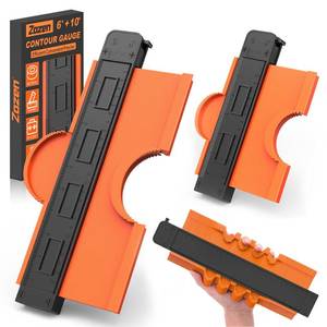 lot 10374 image: Zozen 2Pack Contour Gauge, Engraved Scale - Not Fade, 10 and 6 Contour Gauge Profile Tool Duplicator with Lock, Measure Copy Tool, Cool Gadgets for Men, Gifts for Men Dad Husband.