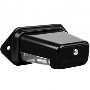 lot 10384 image: WUSHIXAN LED License Plate Light, Trailer License Plate Holder-Bracket Mount, Waterproof 12V DC License Tag Light, Universal Submersible Tag Lamp for Auto Work Utility Flat Bed Box Semi Truck RV