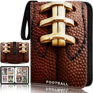 lot 10398 image: RONMONG Football Card Binder,2025-2026 Sports Trading Card with Sleeves Holder Album,440 Pockets Rugby Card Holder Sheets Display Storage Protectors for Collectors Boys and Girls Gift