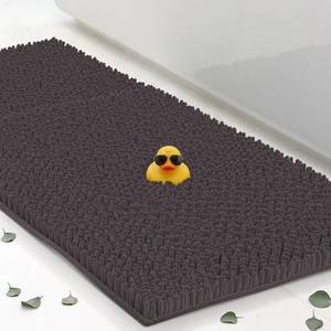 lot 11719 image: Chenille Bath Mats 59x21, Plush Absorbent Bath Quick Dry, Soft & Machine Washable, Non Slip Carpet for Bathroom, Thick Bathroom Rugs, Shower Restroom Rug Mat, Alfombras De Bano, Bathrugs
