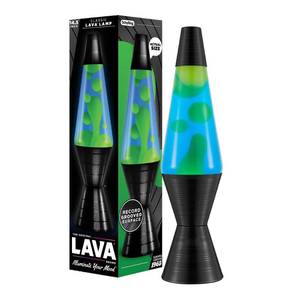 lot 11779 image: Lava The Original Lamp - 14.5 Vinyl Record Grooved Base - Classic Liquid Motion Lamp - Yellow and Blue Liquid - Item #2020 (Amazon Exclusive) (No Light Bulb)