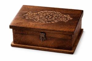 lot 11781 image: Great Birthday Gift Ideas Handmade Decorative Wooden Jewelry Box With Lock & Key Jewelry Organizer Keepsake Box Treasure Chest Trinket Holder Lock Box Watch Box 8 x 6 Inches Gift Ideas