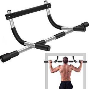 lot 11785 image: TOPOKO Upgrade Pull Up Bar for Doorway, Max Capacity 440 lbs Chin Up Bar, Portable Upper Body Workout Bar, Strength Training Door Frame Pull-up Bars, Hanging Bar for Exercise, Pullup Bars for Home