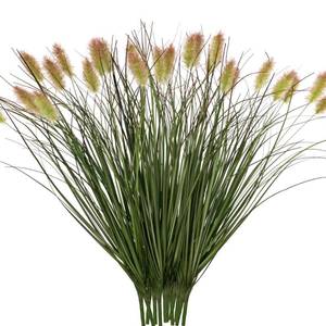 lot 11799 image: Ttranewsoo Artificial Grass, Fake Grass, Artificial Shrubs, Wheatgrass Cattails Fake Grass Decorations, Artificial Plants, Ornamental Grass, Outdoor Fake Grass, Green Leafy Decorations (12PCS)