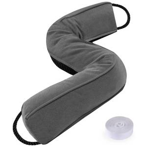 lot 11800 image: Sunolga Door Draft Stopper Blocks Hot and Cold Air with Removable Washable Cover for Bottom of Door, All-Season Seal for Noise, Light, Dust, Door Sweep for Gaps Up to 3, Home Essentials, 36, Gray
