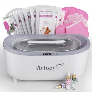 lot 11811 image: Achzzy Paraffin Wax Machine for Hands and Feet, 5000ml Professional Wax Warmer with Temperature Control, Smart Heating, Stainless Steel Inner Pot, Moisturizing Hot Wax Bath with Unscented Refills