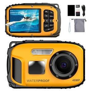 lot 12033 image: Underwater Floating Digital Camera �� 48MP HD Bare-Body Waterproof Camera, No Case Needed for Underwater Fun & Childhood Memories (Yellow)