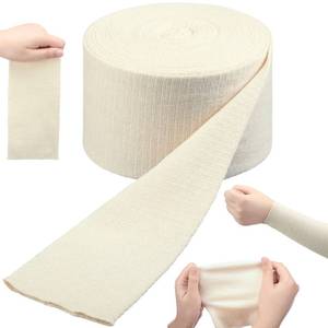 lot 12052 image: Tondiamo Cotton Tubular Stockinette Gauze Roll Tubular Arm Stocking Elastic Leg Stockinette Tubing Compression Tube Sleeve Bandage for Comfort Wear Sweat Absorbent(4 Inch X 11 Yard)
