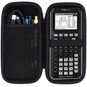 lot 12070 image: Lebakort Hard Case Compatible with Texas Instruments TI-84 Plus CETI-84 PlusTI-Nspire CX II CASTI-Nspire CX IITI-83 PlusTI-89 TitaniumTI-85  TI-86 Color Graphing Calculator (Black)