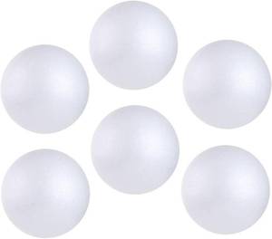 lot 12073 image: LOMIMOS 6pcs 6 Inch White Foam Balls, Polystyrene Craft Balls for Art Craft Household School Projects Christmas Easter Party Decorations