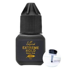 lot 12077 image: SAIGON LASH Extreme Hold Eyelash Extension Glue �� 0.5��1s Drying Time, 8 Weeks Retention, 5ml Black Lash Adhesive for Classic & Volume Lashes, Salon Use, Fast Bonding Lash Glue (Used)