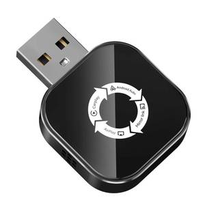 lot 12079 image: LOKIPILEY 4-in-1 Wireless CarPlay Adapter for Apple CarPlay & Android Auto & AirPlay & MirrorLink, 2026 Upgraded Screen Mirroring Mini USB Adapter with Type-C Extension, Low Latency, Plug & Play