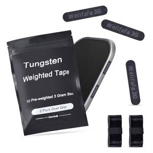 lot 12086 image: Welifafa Tungsten Tape for Pickleball Paddles 10PCS 3 Gram Pickleball Weights for Paddles Adhesive Pickleball Weighted Tape Non-Toxic Pickleball Paddle Weight Strips for Men Women Adults Beginners