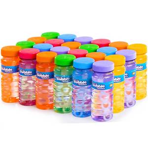 lot 12139 image: JOYIN 24 Pcs Bubble Bottles with Wand Assortment for Kids, 4oz Blow Bubbles Solution Novelty Summer Toy, Party Favors, Birthday, Outdoor & Indoor Activity
