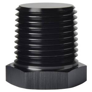 lot 12191 image: Podavelle 12 NPT Male Thread Hex Head Pipe Plug Fitting Adapter Aluminum Black