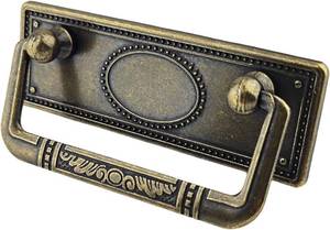 lot 12219 image: MuDuJia 6 Pack 2 12 Antique Bronze Bail Drawer Pull Hanging Pulls Drop Swing Handles Cabinet Knob Hardware 64 mm 2.5Inches Centers (6)