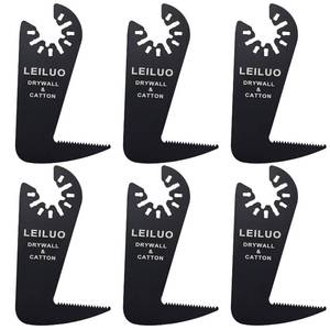 lot 12238 image: LEILUO 6 Pcs Oscillating Tool Blade Drywall & Multi-Material Cutting Universal Multitool Accessories Fit for DeWalt Makita & More