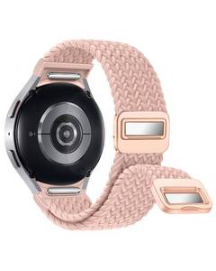 lot 12242 image: One Click No Gap Braided Bands Compatible with Samsung Galaxy Watch 7 6 4 5 FE Band 40mm 44mmGalaxy Watch 6 4 Classic 47mm 43mm 42mm 46mmWatch 5 Pro 45mm, 20mm Elastic Nylon Sport Strap Men Women