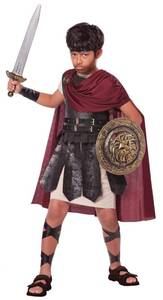 lot 14000 image: California Costumes Boys Spartan Warrior Child Costume BlackBurgundy