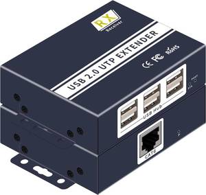 lot 14023 image: usb extender over ethernet cat5e cat67 up to 492FT150m��6 Port UBS2.0,Plug and Play,usb ethernet extender over rj45. No Driver,Supports All Operating System, Keyboard and Mouse Over Ethernet. (cat5e)
