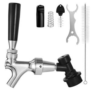 lot 14033 image: Dbgogo Ball Lock Beer Faucet Picnic Tap, Stainless Steel Core Self-Closing Ball Lock Keg Tap Chrome-Plated Brass Beer Keg Tap Faucet with Ball Lock Quick Disconnect Picnic Party Corny Keg Faucet